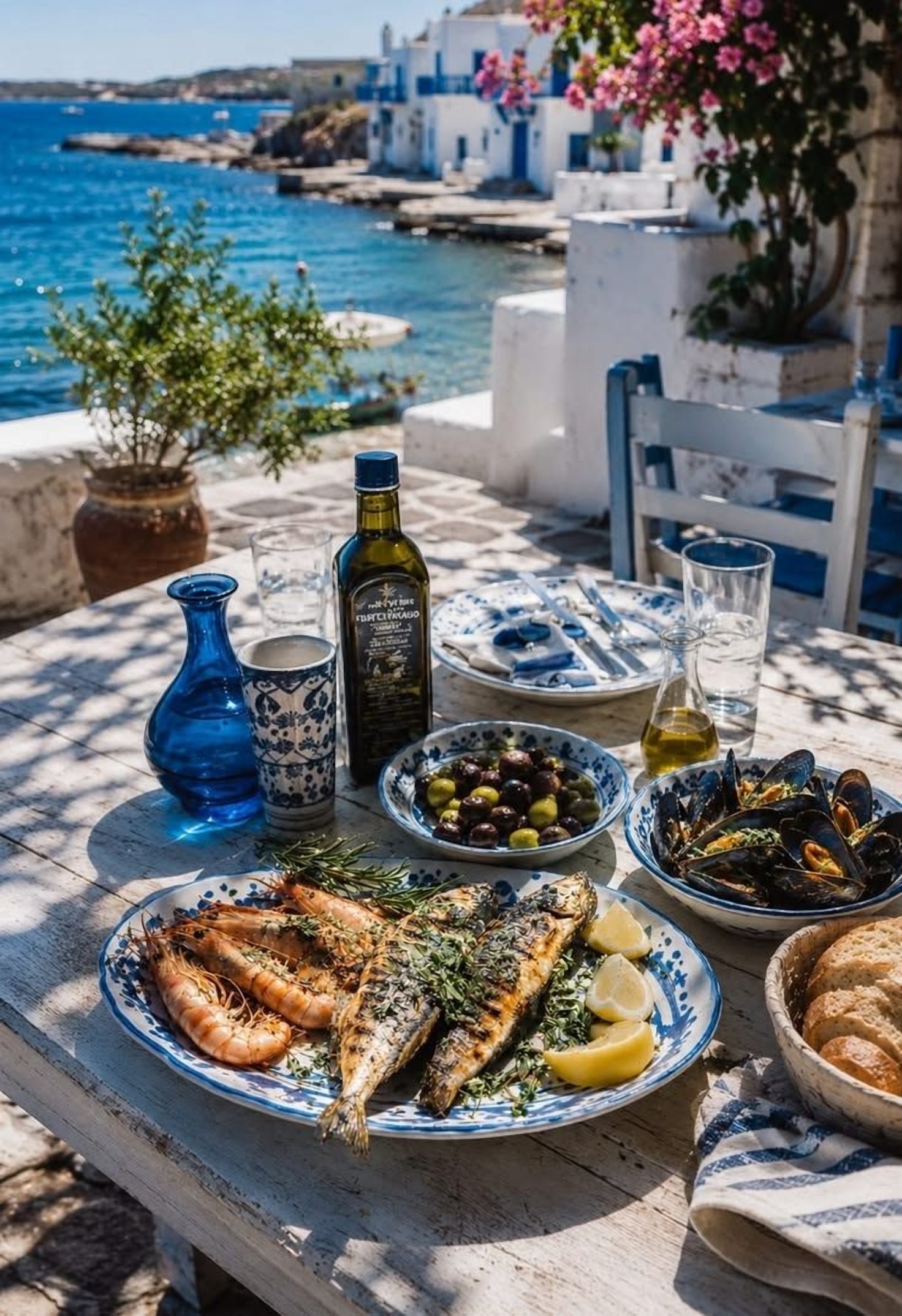 Turquie · le poisson du jour, la table au bord de l'eau